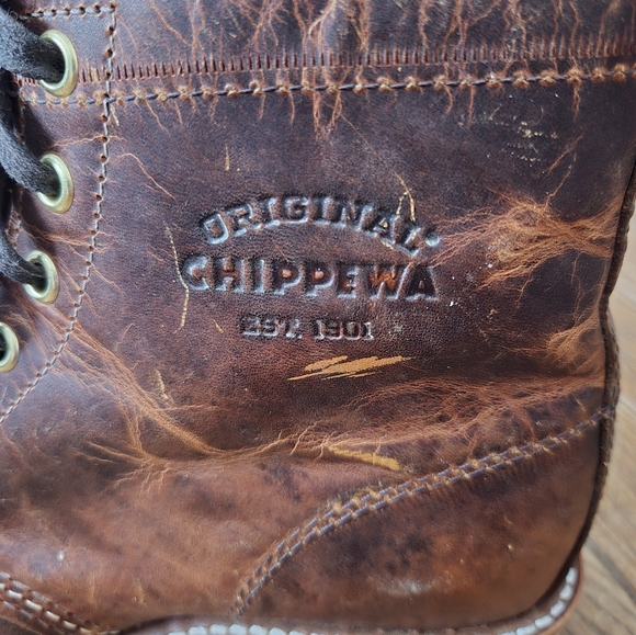 *RARE* Chippewa Women's Leather Service Boots 8.5 - Picture 9 of 10
